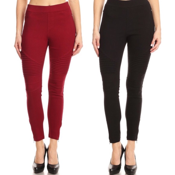 NWT Women’s moto jeggings leggings skinny pants - Picture 5 of 6